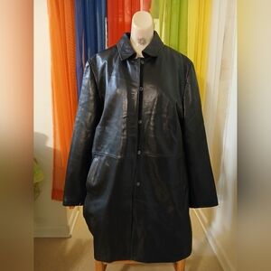 KNOLES & CARTER LONDON Leather Coat